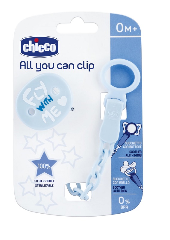 CHICCO CLIP UNIVERSALE BLU - Farmacia Bartoli