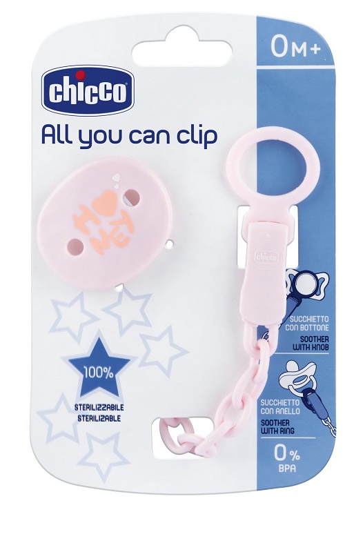 CHICCO CLIP UNIVERSALE ROSA - Farmacia Bartoli