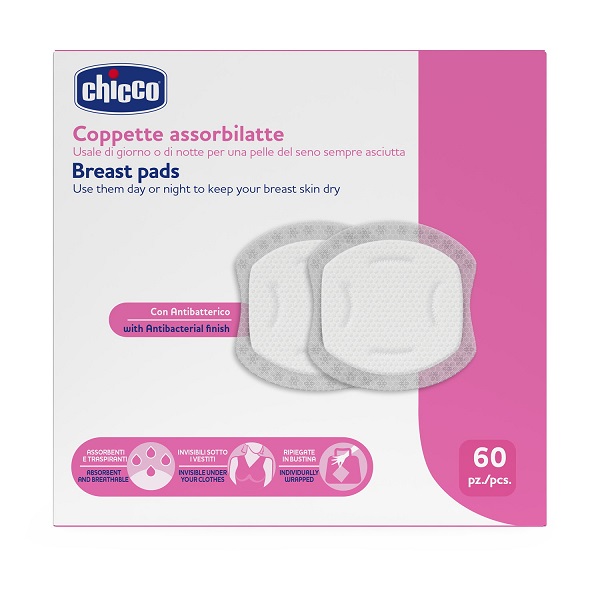 CHICCO COPPETTE ASSORBILATTE 60 PEZZI 2026 - Farmacia Bartoli
