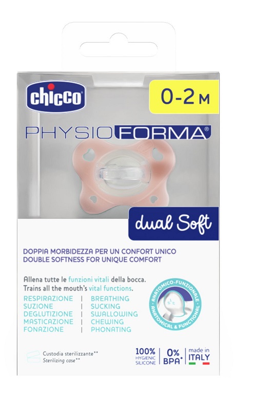 CHICCO DUAL SOFT ROSA 0-2 1 PEZZO - Farmacia Bartoli