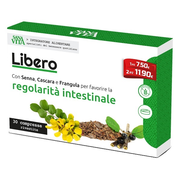 SANAVITA LIBERO 30 COMPRESSE RIVESTITE SENZA GLUTINE - Farmacia Bartoli